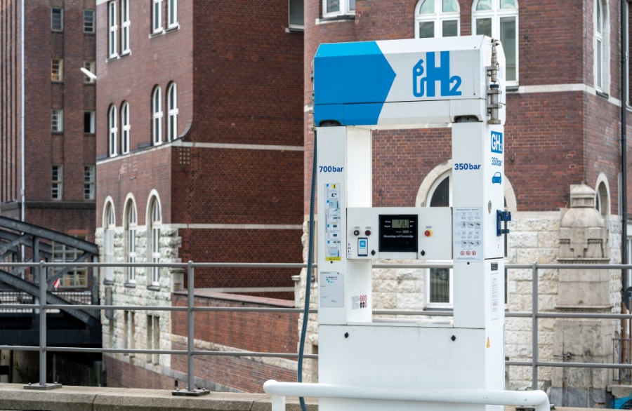 Wasserstoff-Tankstelle in Hamburg