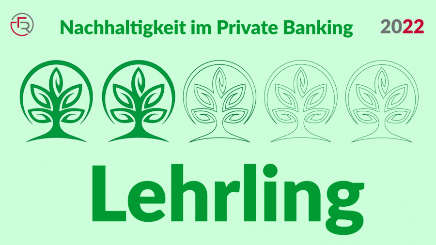 Lehrling bei Nachhaltigkeit im Private Banking