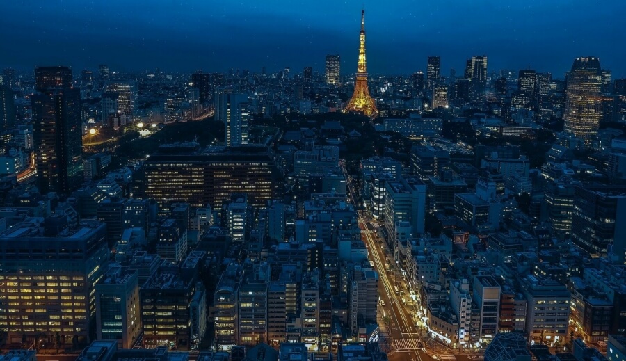 Blick über Tokyo 