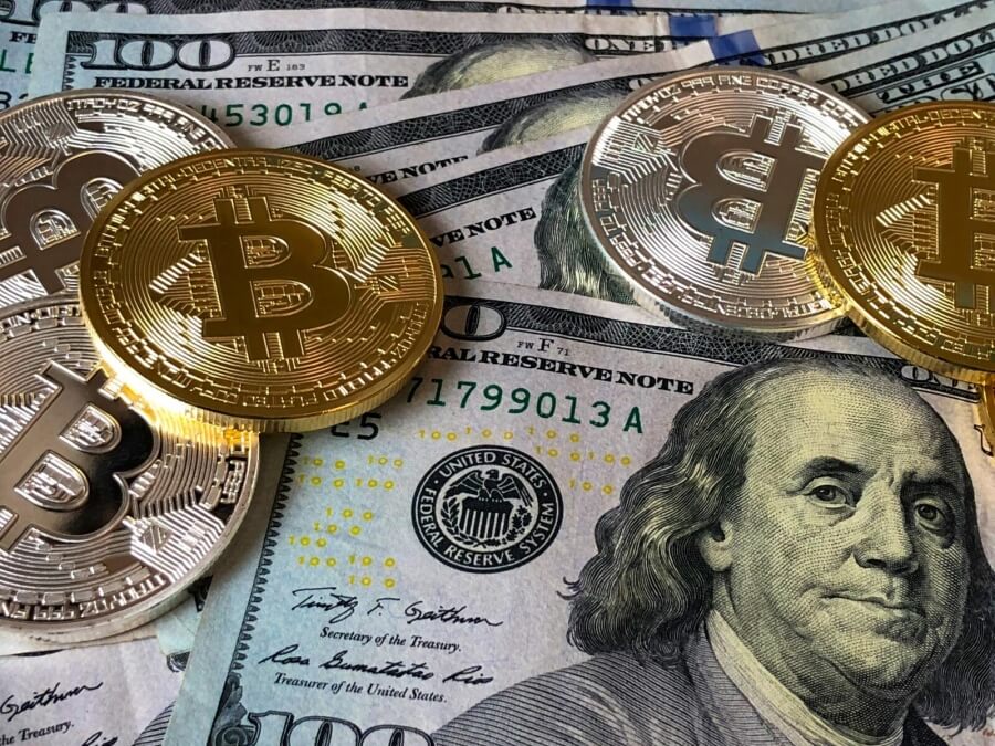 Bitcoins und US-Dollar