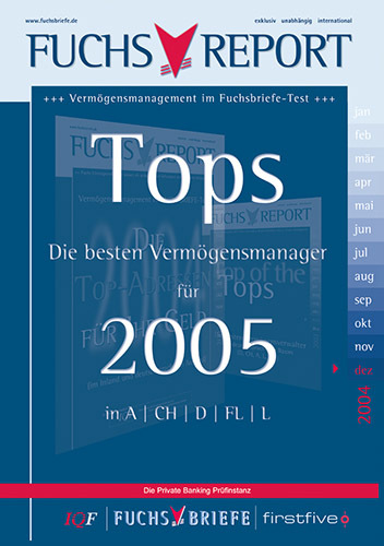 Fuchs-Report: Die besten Vermögensmanager für 2005sa