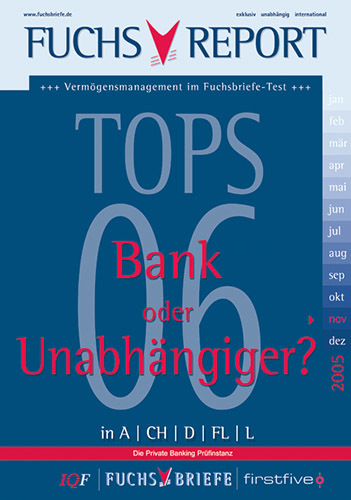 Fuchs-Report: Bank oder Unabhängiger?sa