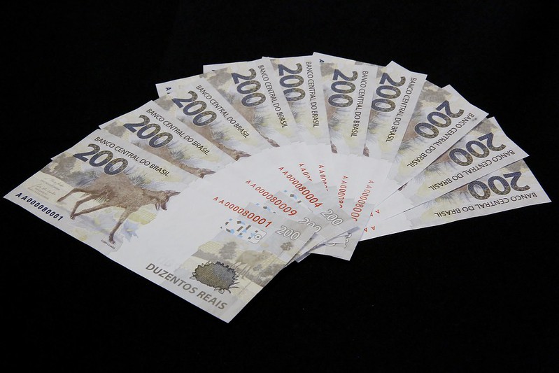 Mehrere Banknoten 200 Brasilianische Real