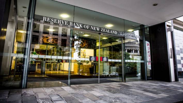 Eingangstür Reserve Bank of New Zealand