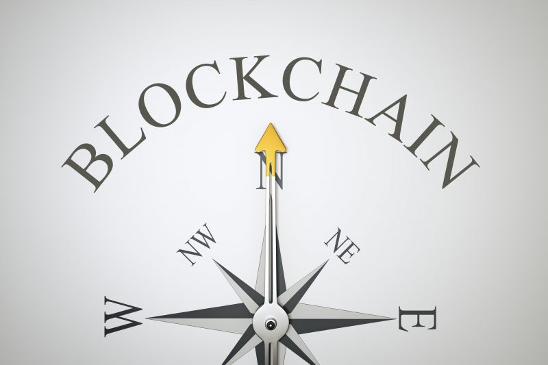 Blockchain als eingenordet auf Kompass.