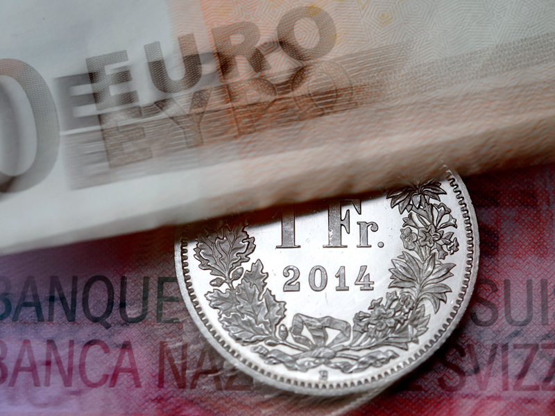 Der Eurokurs gerät durch den Franken in Bewegung