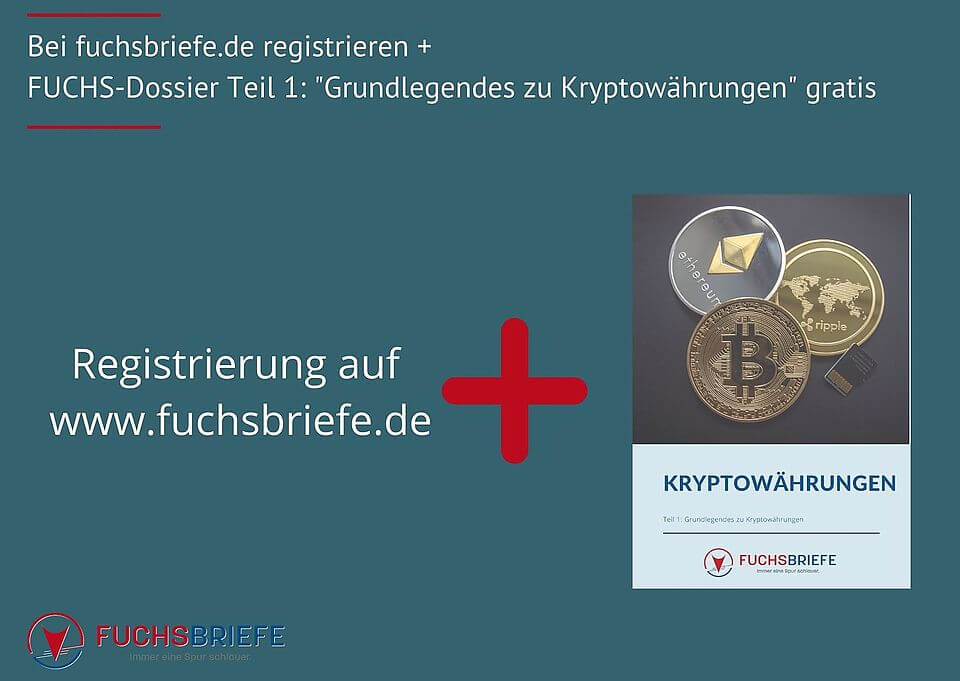 Registrierung auf fuchsbriefe.de und Teil 1 Kryptodossier 