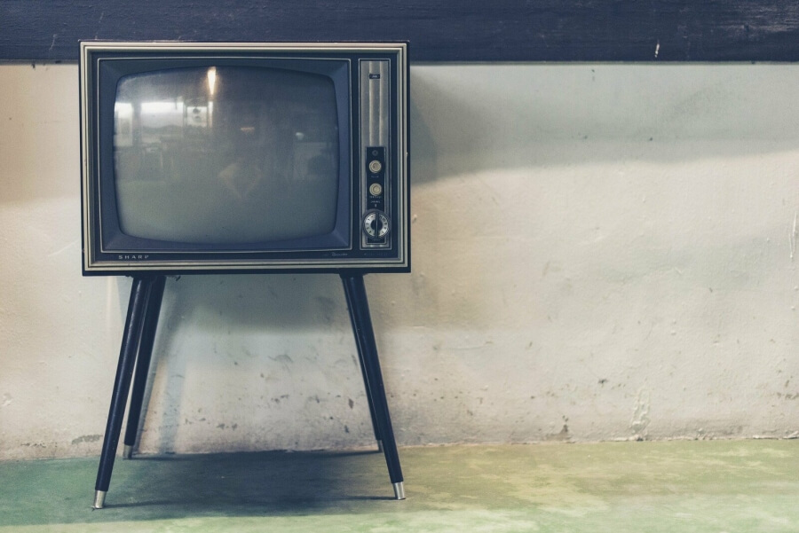 Ein alter Fernseher