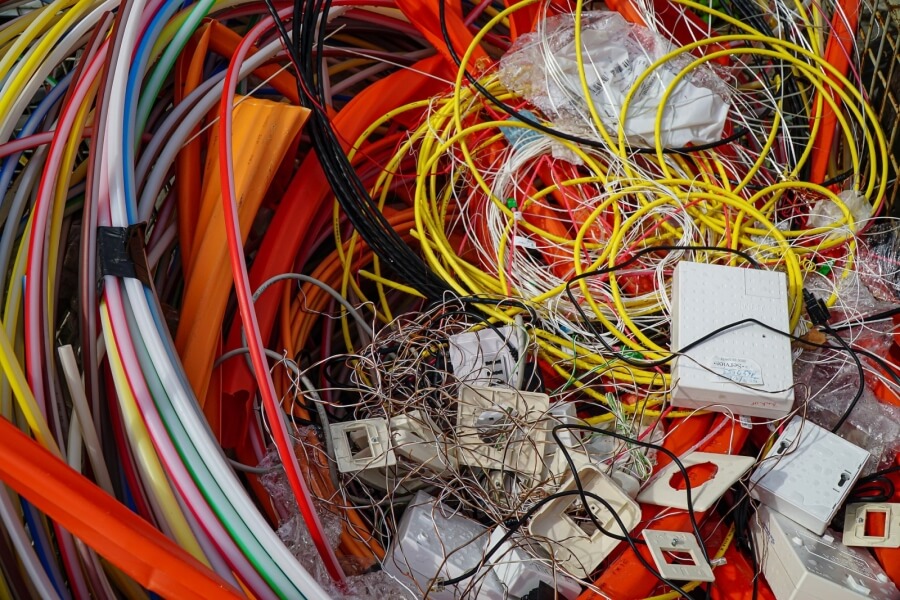Kabel, Drähte und Leitungen - Elektroschrott