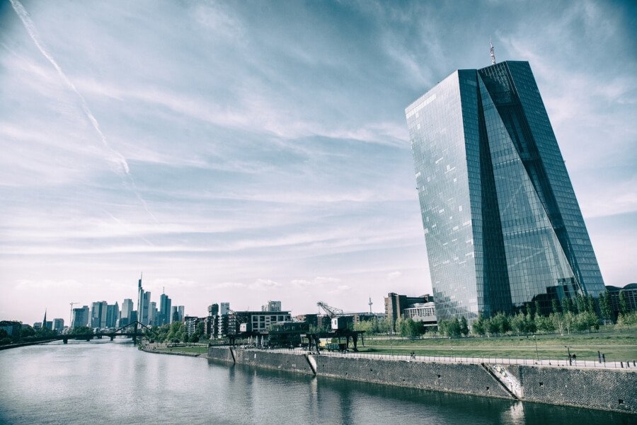 Die EZB in Frankfurt (Main)