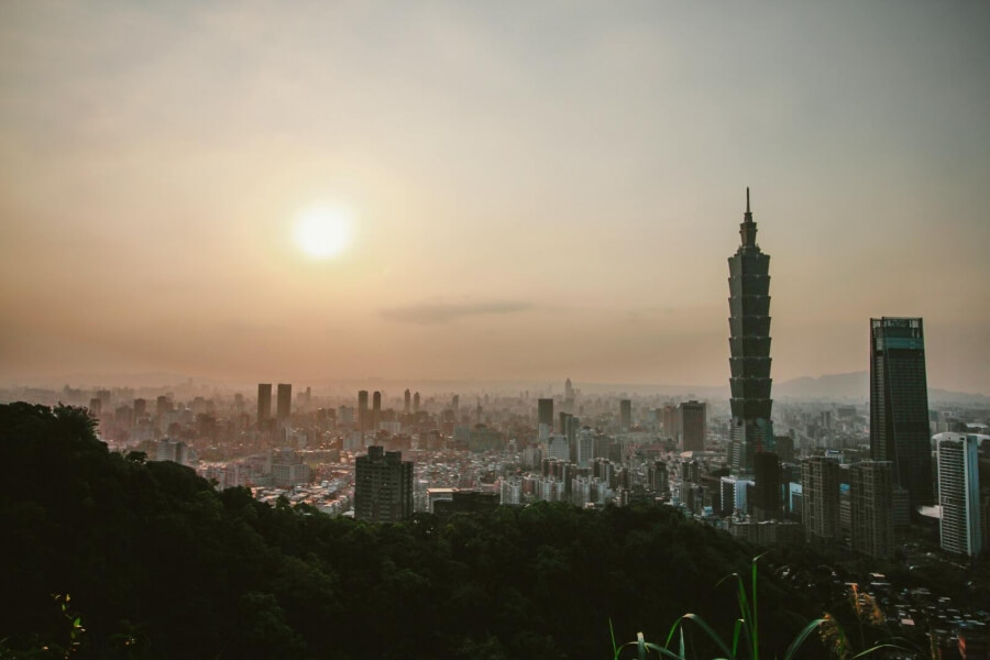Taiwan bei Sonnenaufgang