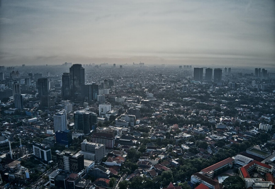 Blick über Jakarta