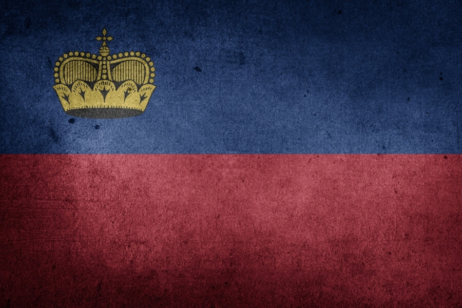 Flagge des Fürstentums Liechtenstein