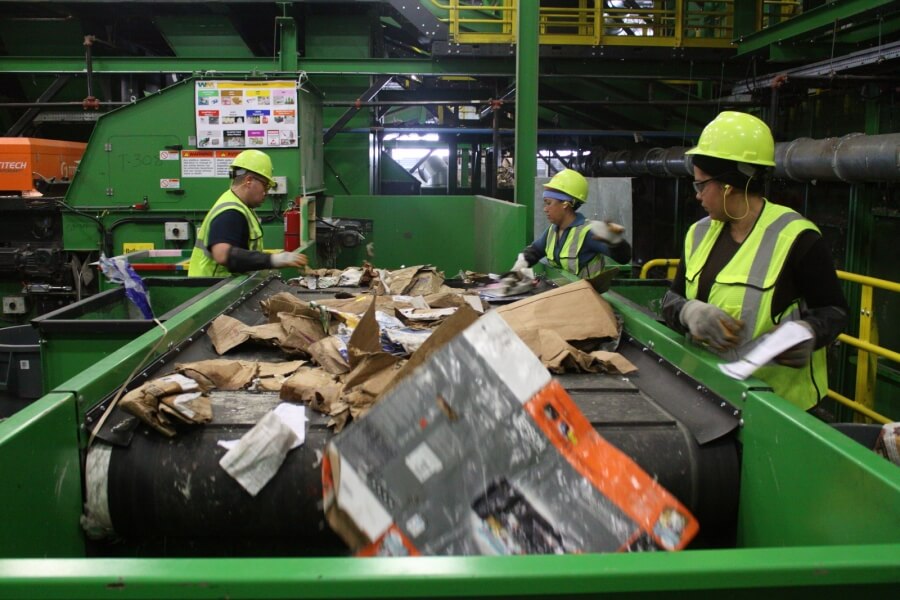 Recycling bei Waste Management