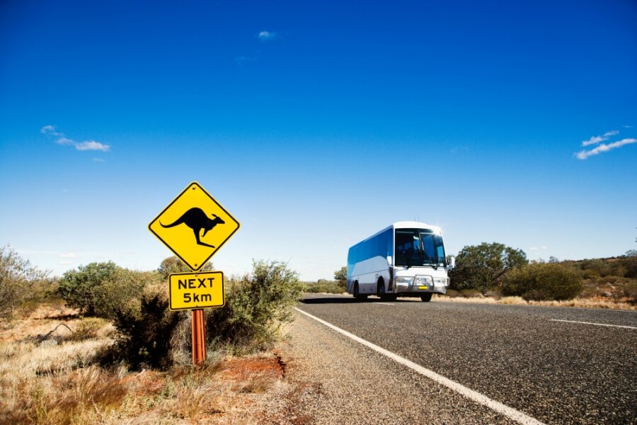 Straße im Outback Australiens