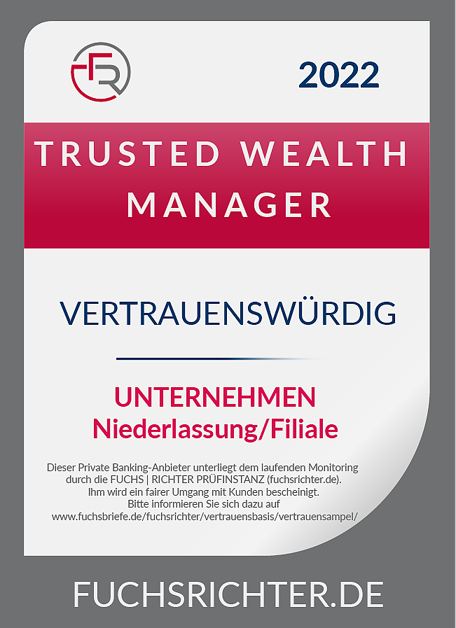 Trusted Wealth Manager Siegelbeispiel