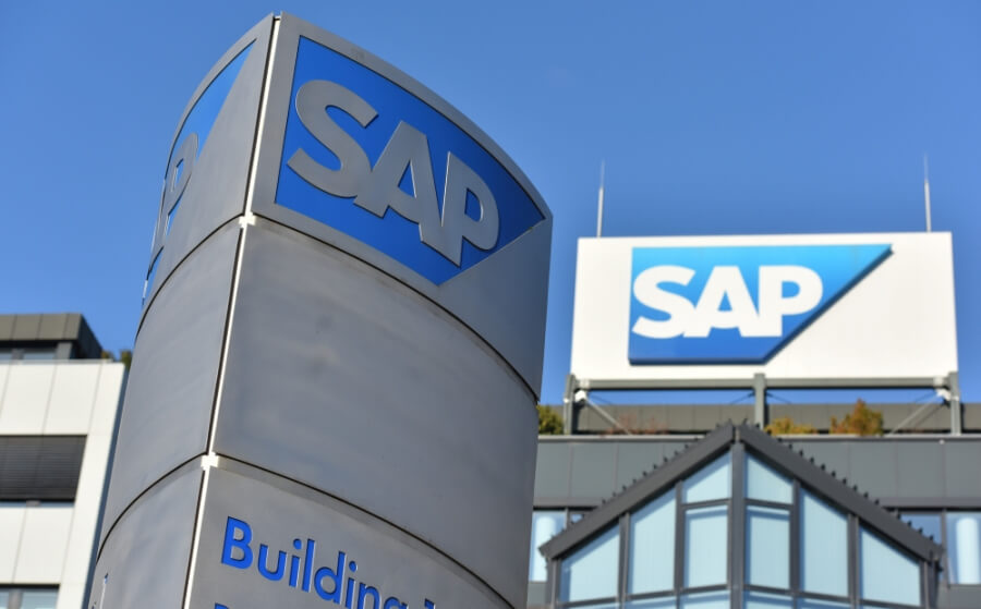Logos des Softwarekonzerns SAP