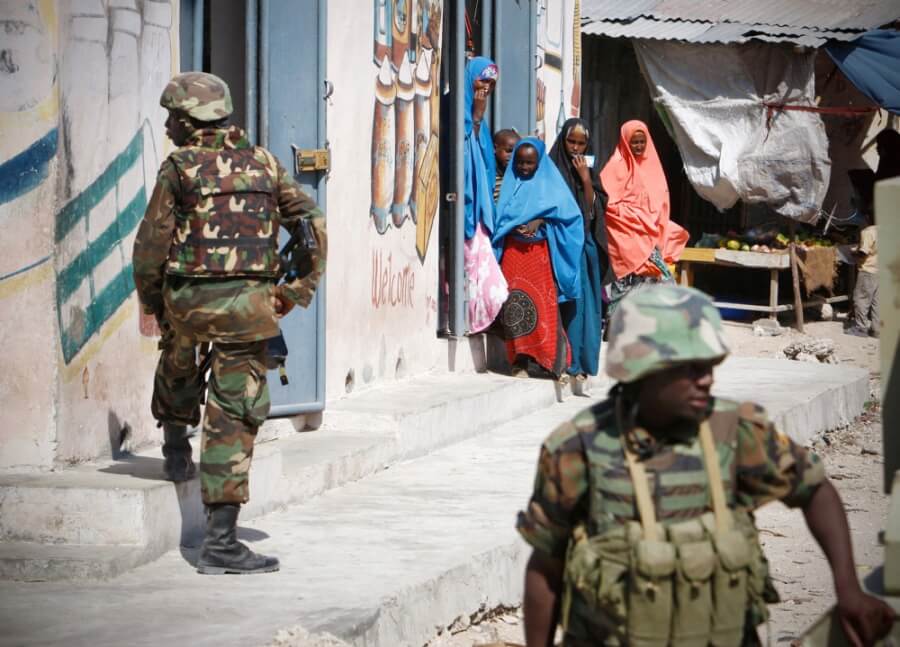 Soldaten in Mogadischu