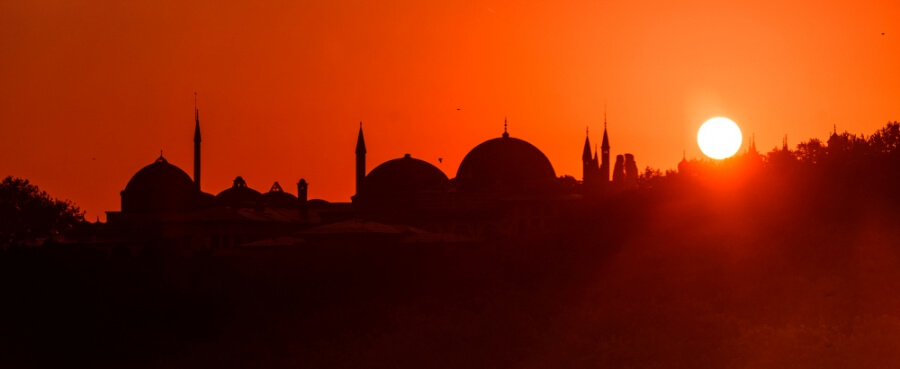 Silhouette von Istanbul 