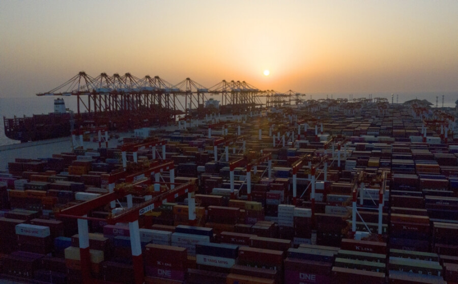Container-Hafen von Shanghai