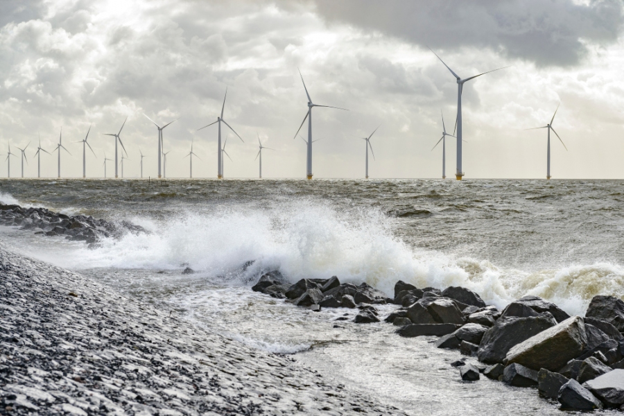 Windpark vor der niederländischen Küste