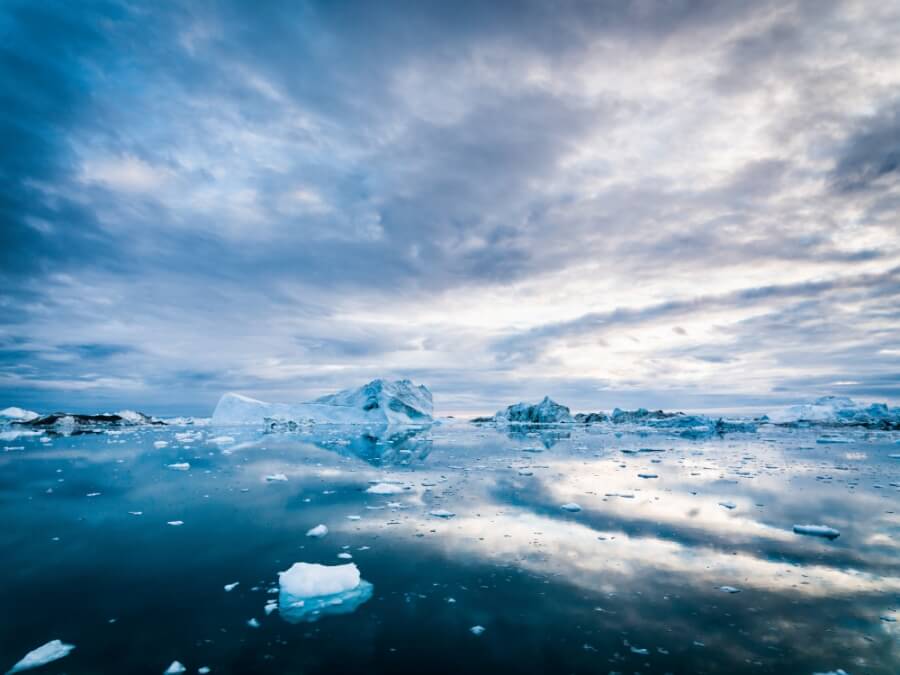 Polarmeer und Eisberge