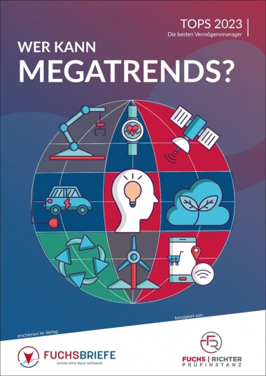 TOPS 2023: Megatrends - Die besten Vermögensmanager Cover
