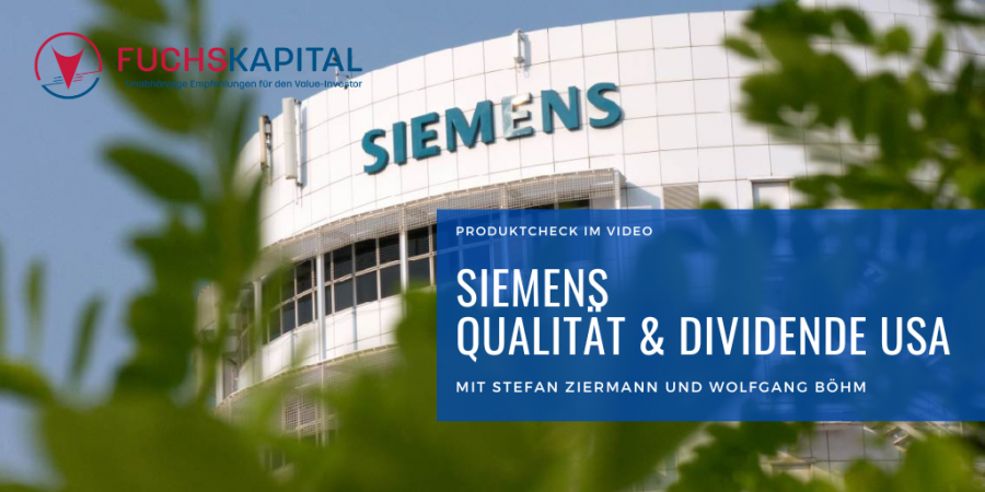 Produktcheck im Video: Siemens Qualität & Dividende USA