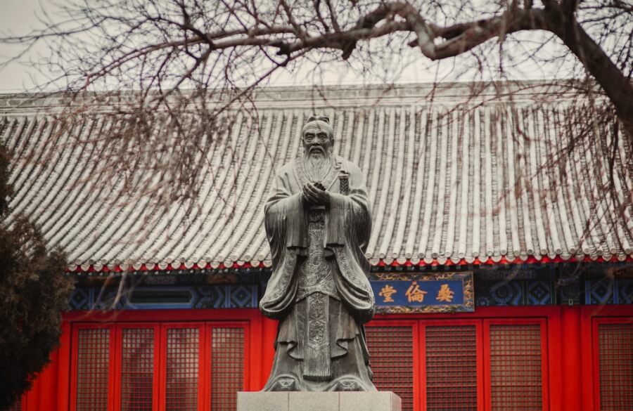 Statue des Konfuzius in Peking