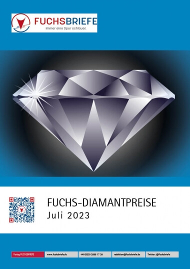 Diamantenpreisliste Juli 2023 Coverbild
