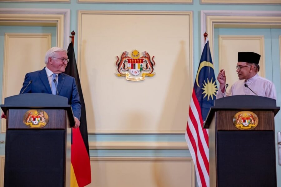 Bundespräsident Frank Walter Steinmeier trifft Malaysias Präsidenten Anwar Ibrahim
