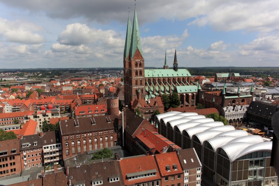 Blick über Lübeck