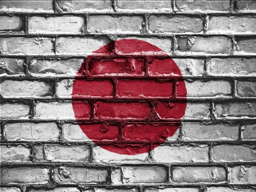 Mauer, Japan, Flagge