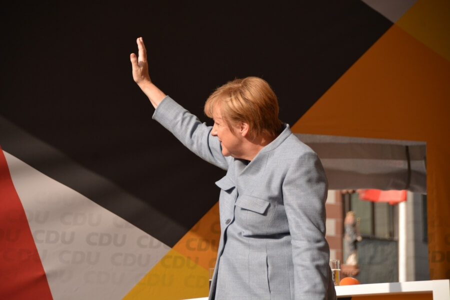 Angela Merkel verabschiedet sich