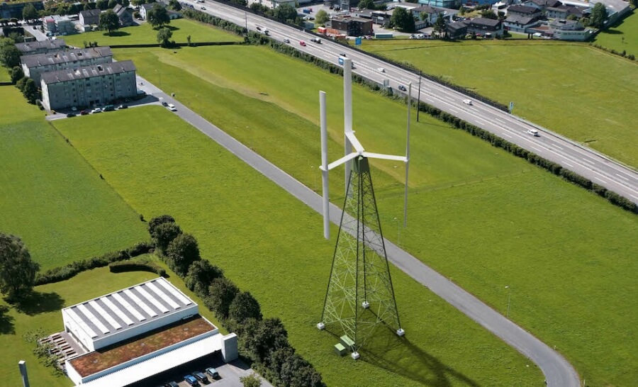 Die neue Windturbine Vertical Sky von Agile Wind Power